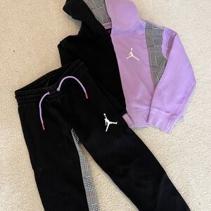 Jordan Black Sweatpants with White Logo
